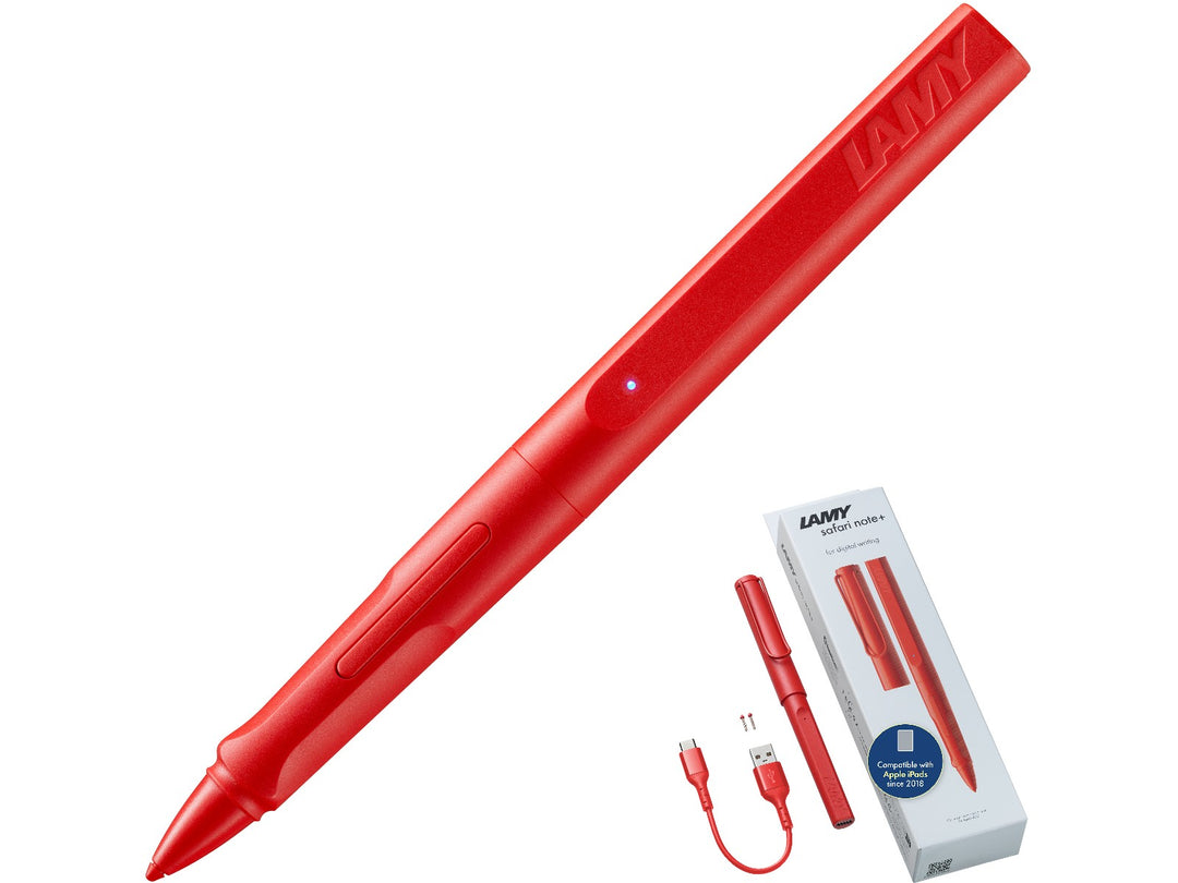 LAMY safari note+ Digital Writing Pen Red with USB-C charging cable and replacement tips