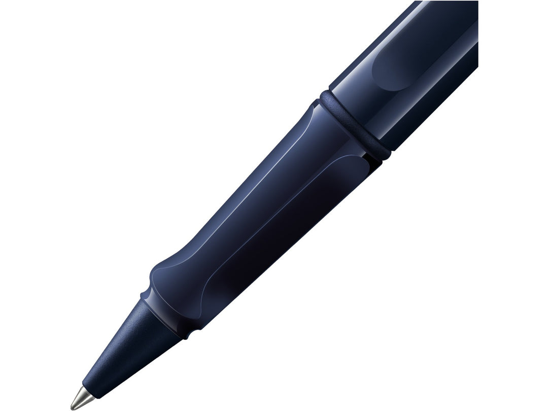 LAMY safari Rollerball Pen Dark Dusk Special Edition grip detail with ergonomic moulded grip section