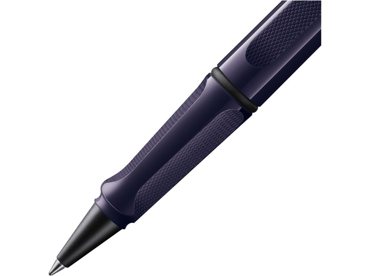 LAMY safari Rollerball Pen Meteora Special Edition 2026 ergonomic grip section and rollerball tip close-up