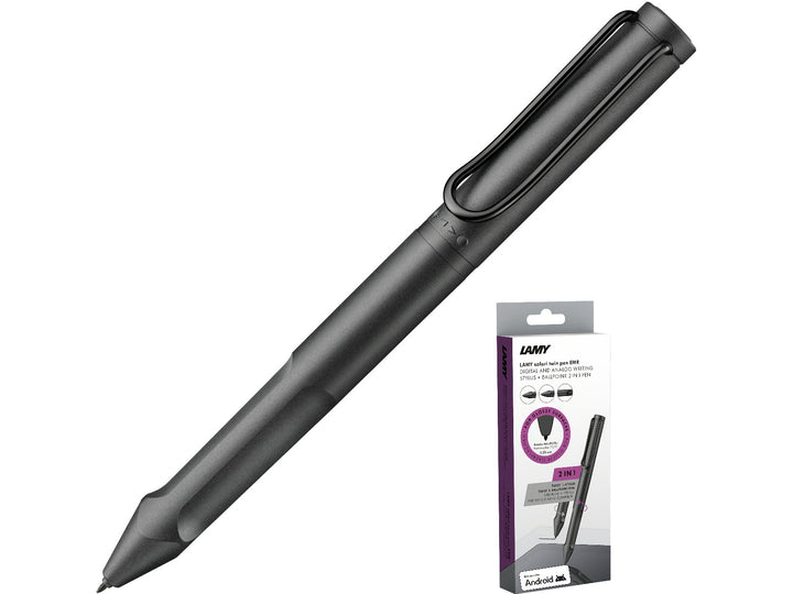 LAMY safari twin pen all black EMR PC/EL Pointier Digital Writing with retail packaging