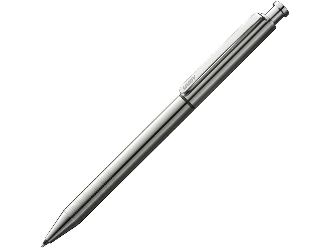 LAMY st Twin Pen and Leather Pouch Set stainless steel multifunction pen