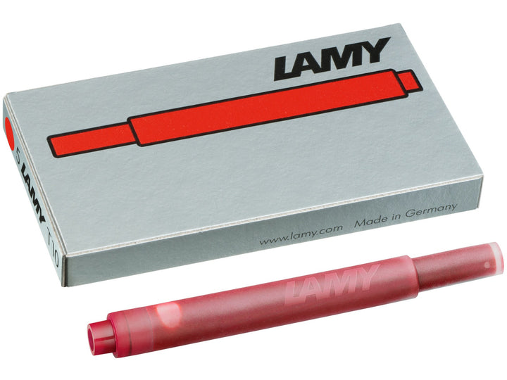 LAMY T10 Red Fountain Pen Ink Cartridges for LAMY Fountain Pens
