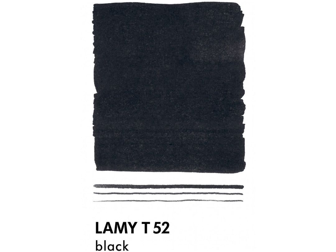 LAMY T52 Black Fountain Pen Ink colour swatch