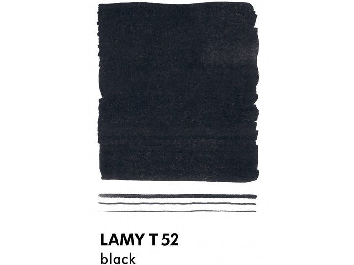 LAMY T52 Black Fountain Pen Ink colour swatch