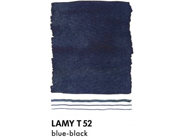 LAMY T52 Blue-Black Fountain Pen Ink colour swatch