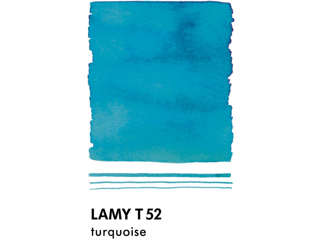 LAMY T52 Turquoise Fountain Pen Ink colour swatch