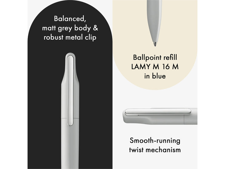 Infographic highlighting the LAMY xevo ballpoint pen&