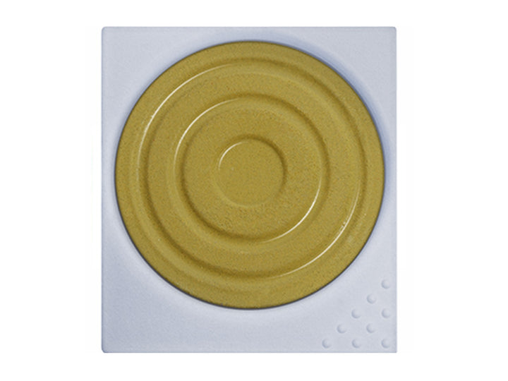 LAMY aquaplus Watercolour Paint Pan in Olive Green, featuring a square paint pan with a circular olive green watercolour cake and textured mixing surface designed for use with the LAMY Z 70 Paint Tray and aquaplus painting system