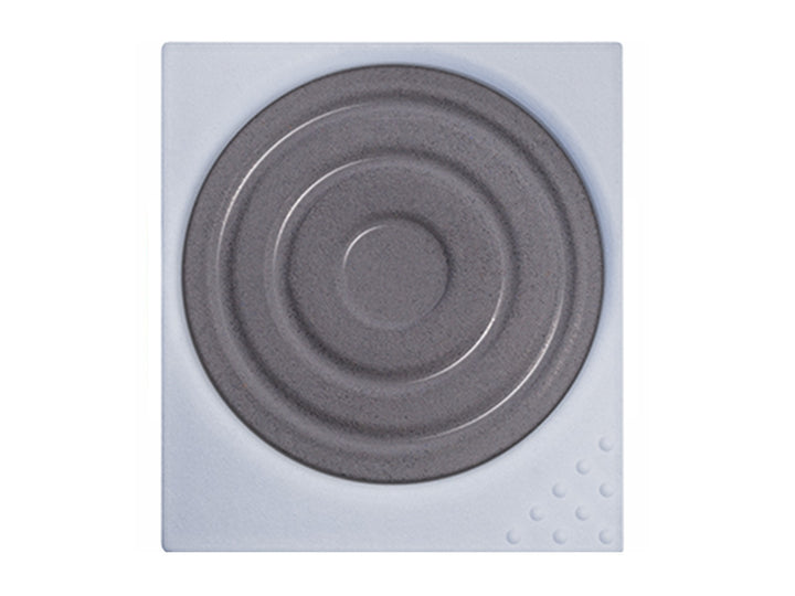 LAMY aquaplus Watercolour Paint Pan in Paynes Grey, featuring a square paint pan with a circular paynes grey watercolour cake and textured mixing surface designed for use with the LAMY Z 70 Paint Tray and aquaplus painting system
