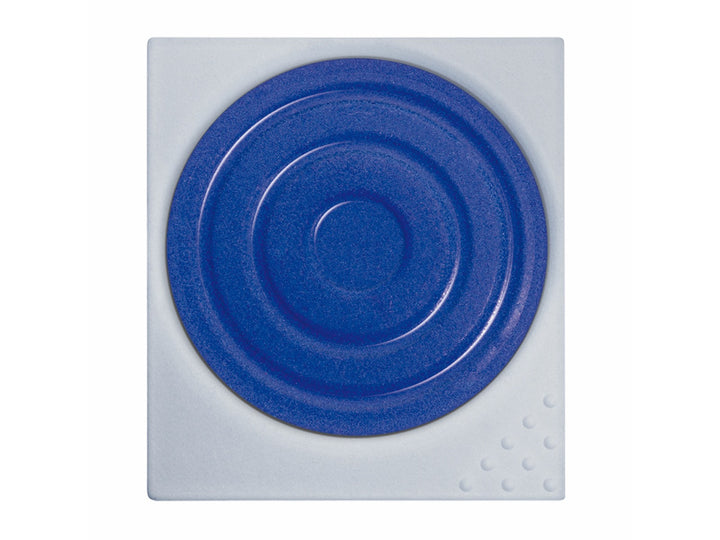 LAMY aquaplus Watercolour Paint Pan in Ultramarine Blue, featuring a square paint pan with a circular ultramarine blue watercolour cake and textured mixing surface designed for use with the LAMY Z 70 Paint Tray and aquaplus painting system
