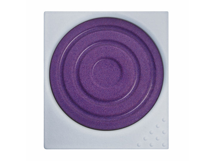 LAMY aquaplus Watercolour Paint Pan in Violet, featuring a square paint pan with a circular violet watercolour cake and textured mixing surface designed for use with the LAMY Z 70 Paint Tray and aquaplus painting system