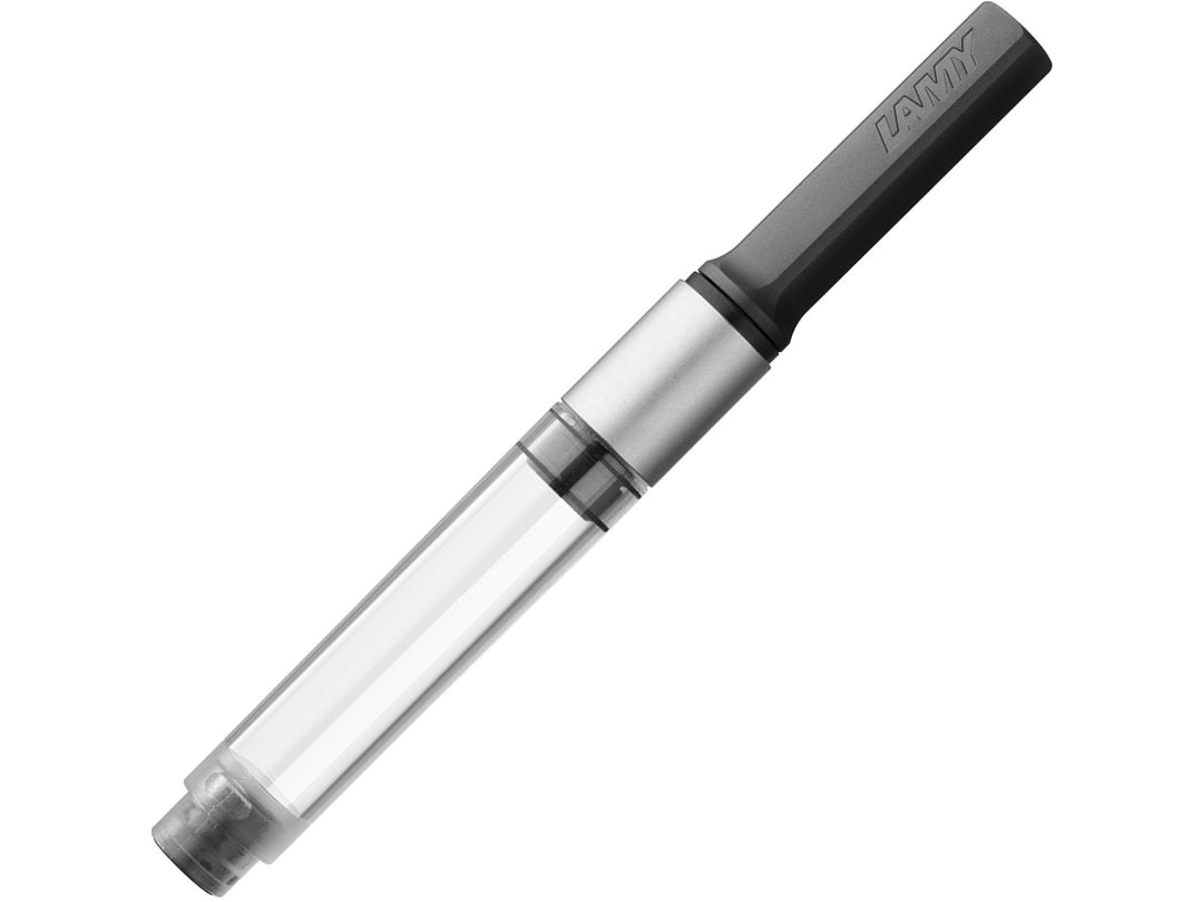 LAMY Z27 fountain pen converter with transparent ink reservoir and black turning knob for bottled ink filling