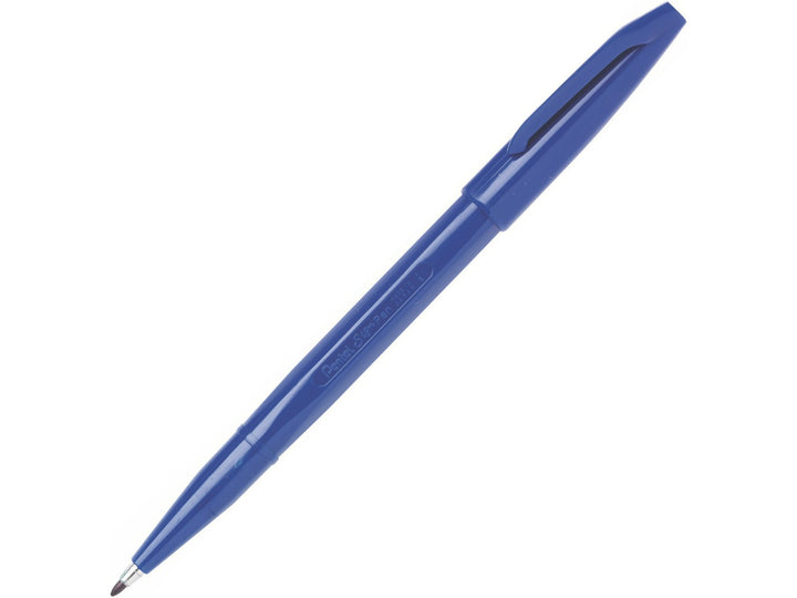 Pentel Sign Pen S520 Fibre-Tipped Pen in Blue, featuring a durable fibre tip, blue water-based ink, lightweight plastic barrel and the original smooth-writing Sign Pen design for writing, drawing and illustration