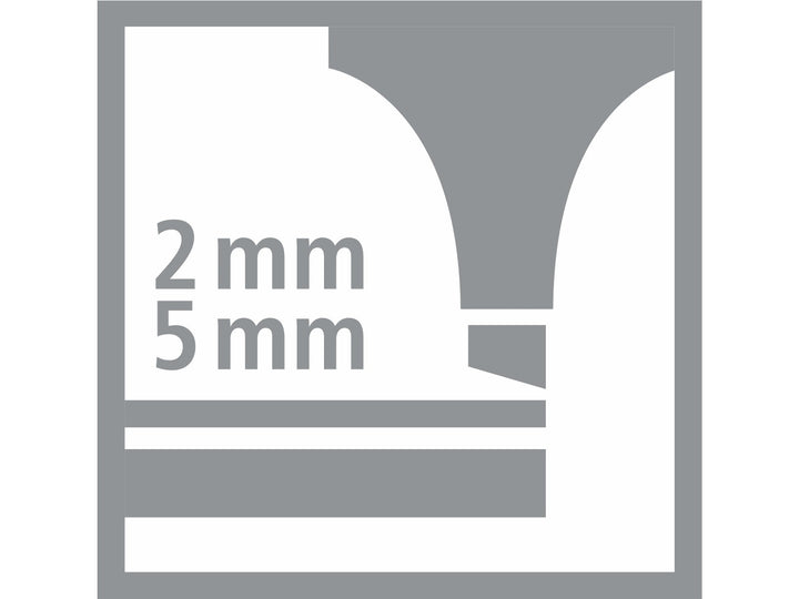 STABILO BOSS ORIGINAL chisel tip icon showing 2mm and 5mm line widths for underlining and highlighting