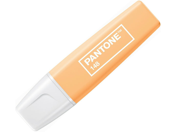 Orange STABILO BOSS ORIGINAL x PANTONE highlighter with exclusive white cap and PANTONE 148 colour number printed on the barrel