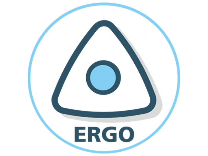 STABILO Cappi ergonomic grip icon showing the triangular pen shape designed for comfortable handling
