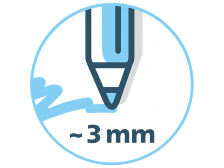 STABILO power max 3mm round tip icon showing the bold line width for colouring and drawing