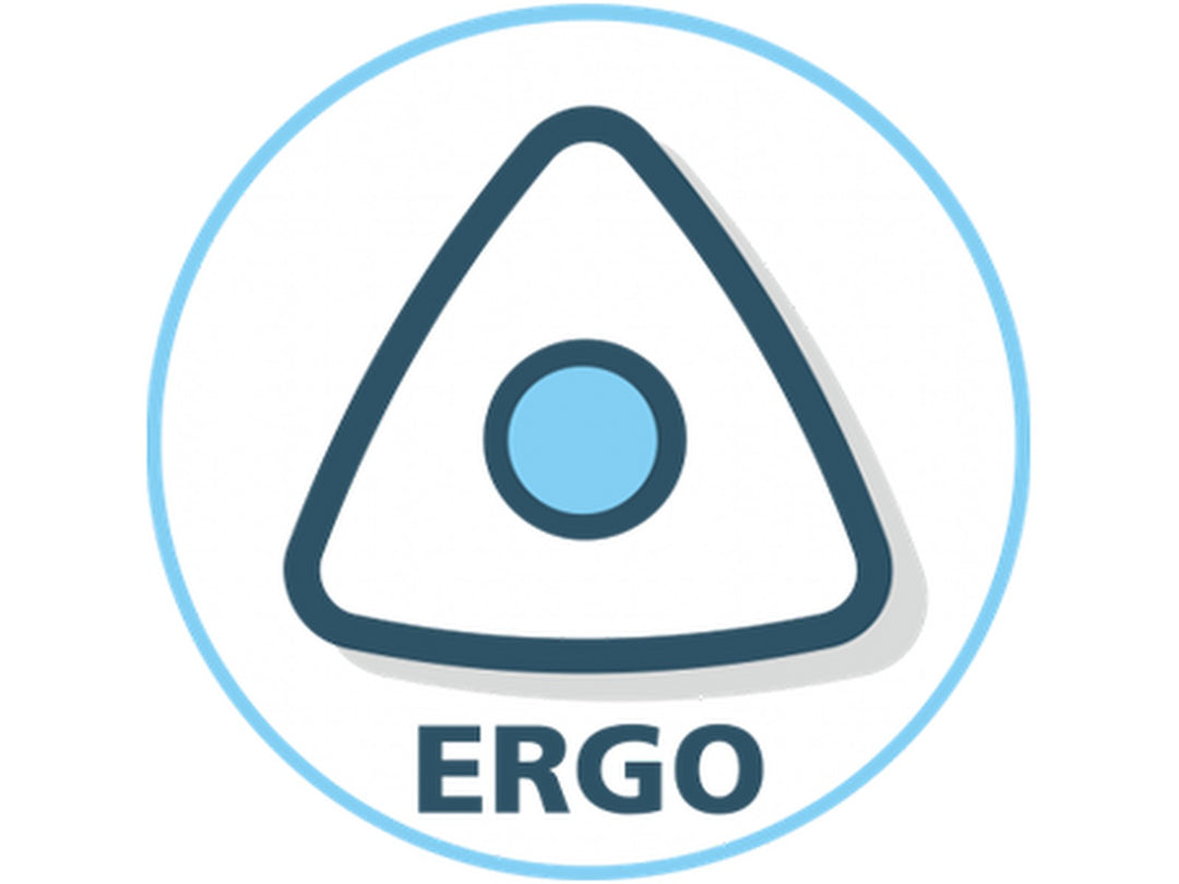 Ergonomic triangular design icon indicating the STABILO Trio Scribbi barrel shape for comfortable handling