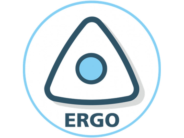 Ergonomic triangular design icon indicating the STABILO Trio Scribbi barrel shape for comfortable handling