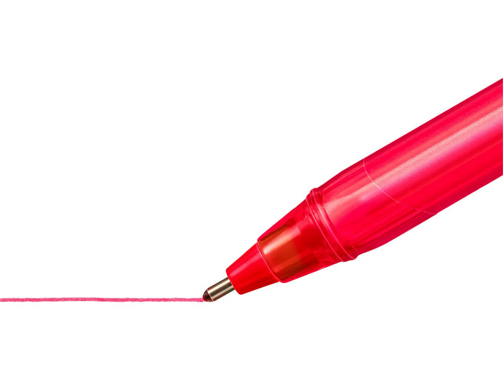 STAEDTLER Ball 4320 M triangular ballpoint pen red tip writing medium line