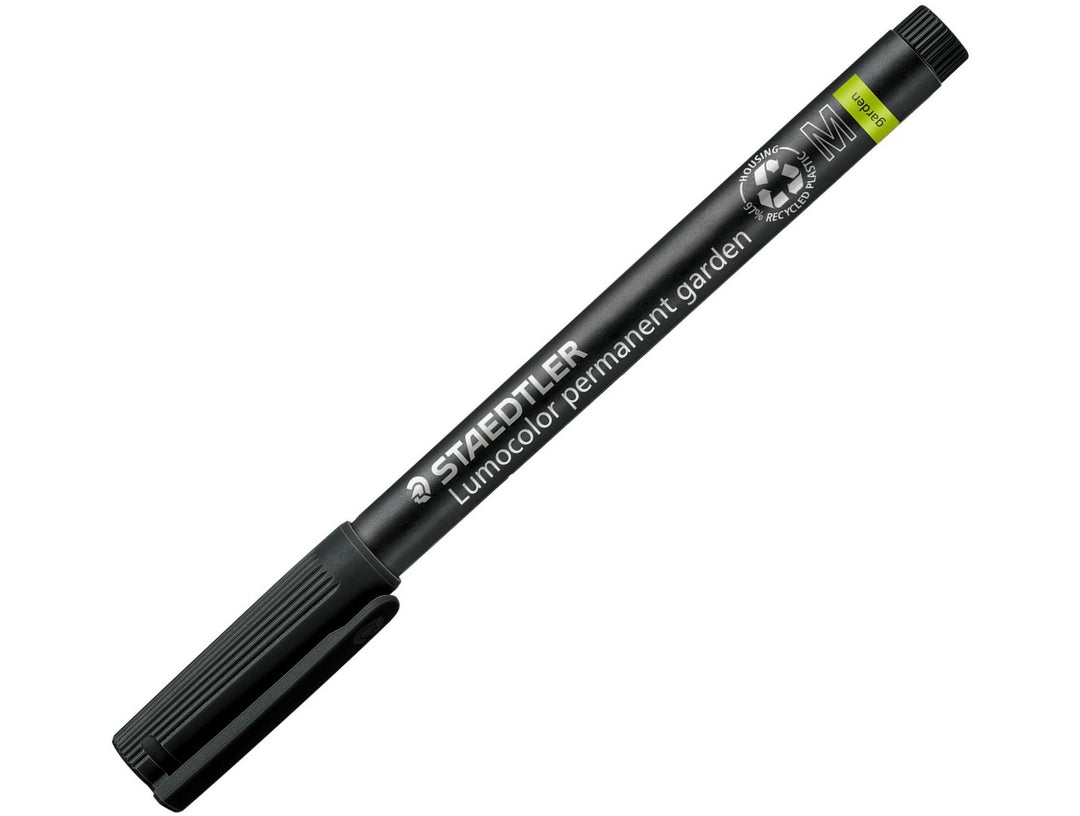 STAEDTLER Lumocolor 319 GM permanent garden marker black medium pen with cap