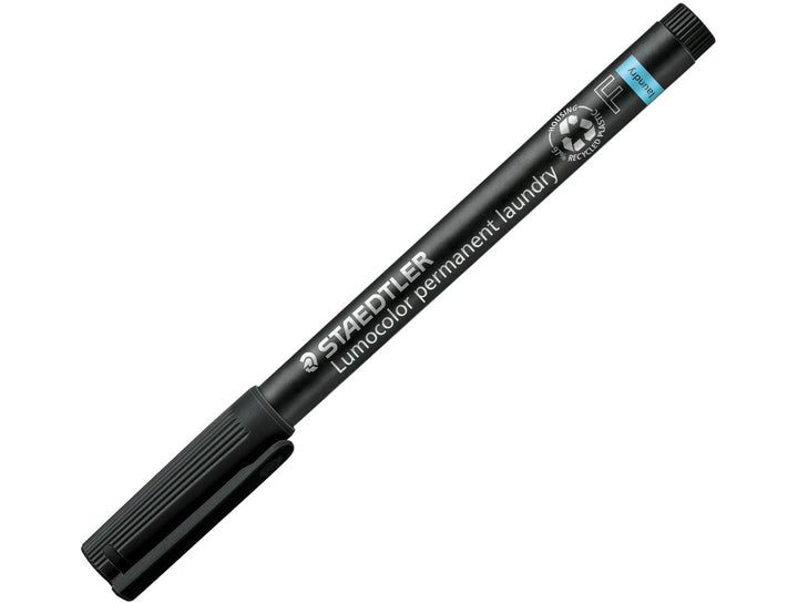 STAEDTLER Lumocolor 319 LM permanent laundry marker black fine pen with cap