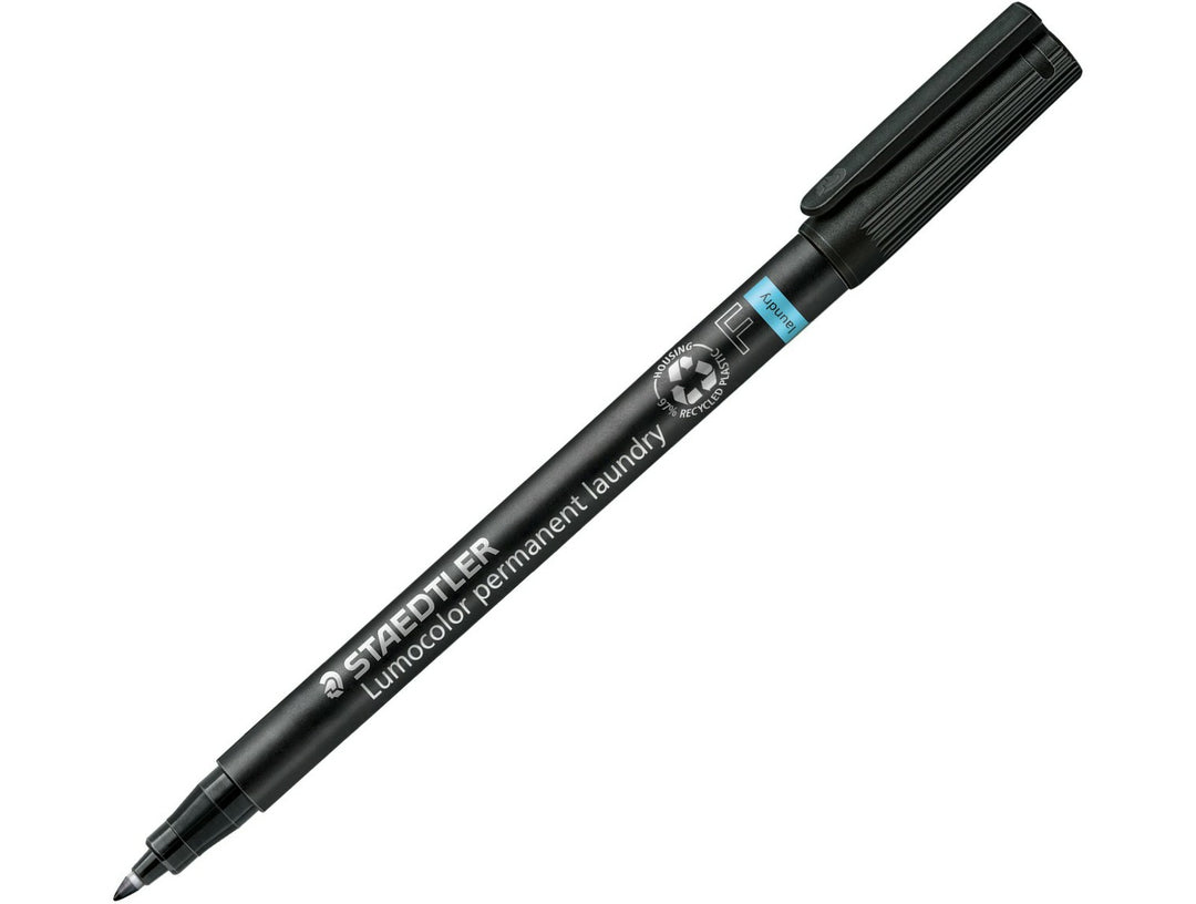 STAEDTLER Lumocolor 319 LM permanent laundry marker black fine pen