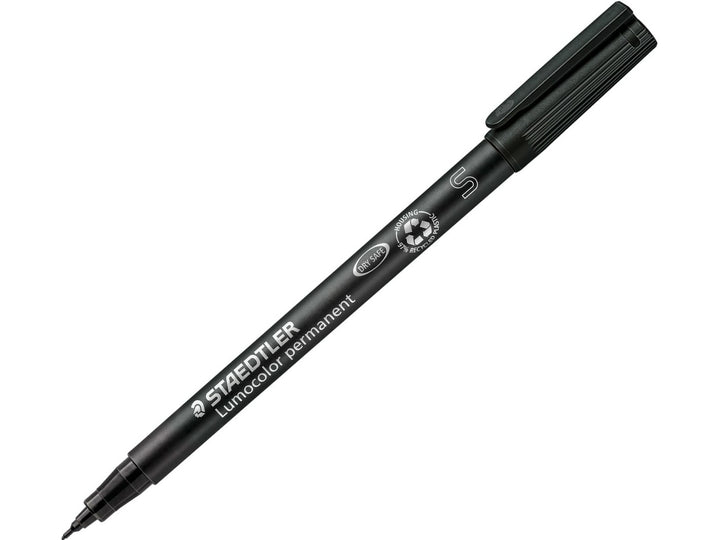 STAEDTLER Lumocolor permanent pen 313 black superfine approx 0.4 mm tip for precise marking