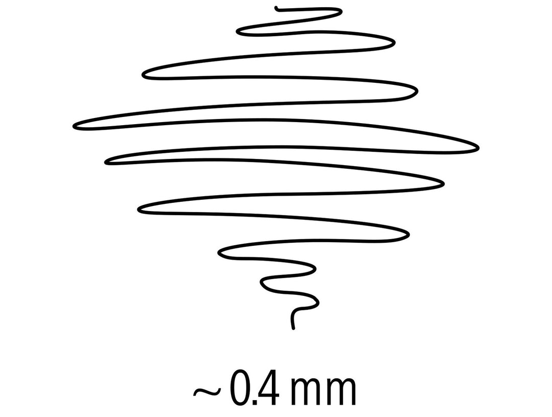 STAEDTLER Lumocolor permanent pen 313 superfine approx 0.4 mm line width sample showing clean ink output