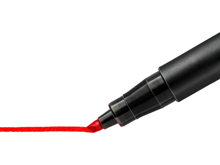 STAEDTLER Lumocolor 314 pen drawing approx 1.0 - 2.5 mm bold line on surface