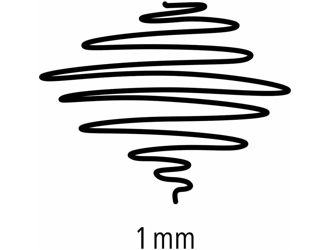 STAEDTLER Lumocolor permanent pen 317 medium tip line width sample showing bold marking stroke