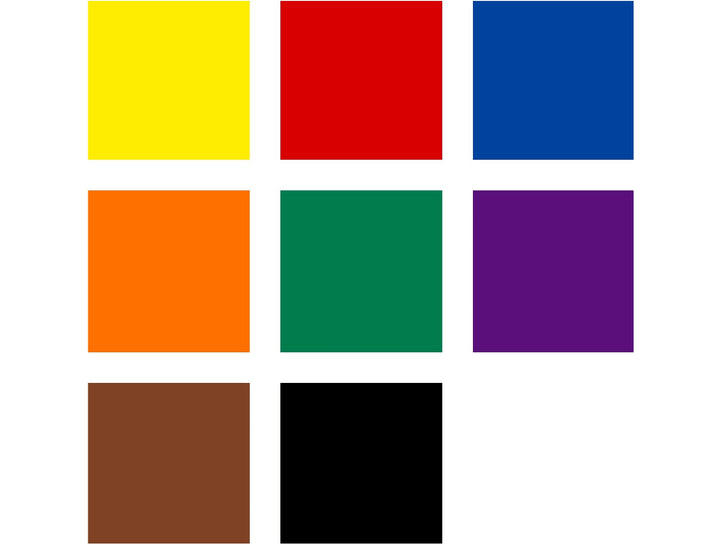 STAEDTLER Lumocolor permanent pen 317 medium assorted colours palette showing full 8 colour range