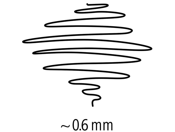 STAEDTLER Lumocolor permanent pen 318 fine line sample showing approx 0.6 mm stroke