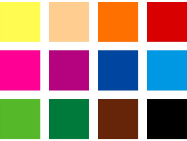 STAEDTLER Noris Colour 185 coloured pencil swatch showing 12 assorted colour tones