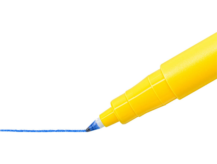 STAEDTLER Noris handwriting pen 307 tip writing smooth blue line on paper