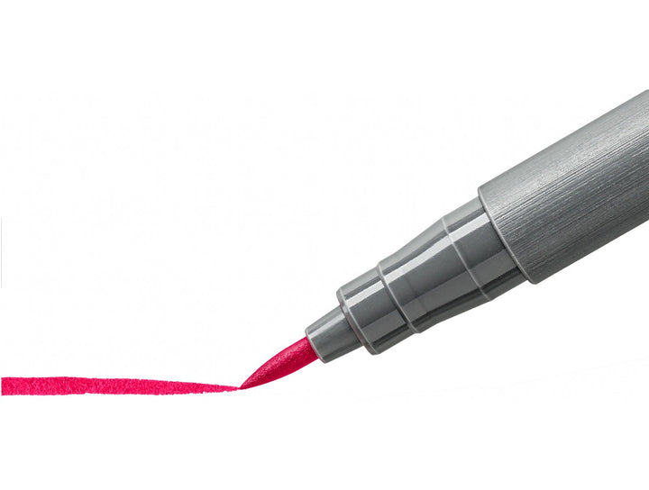 STAEDTLER pigment brush pen 371 tip close-up showing flexible brush nib for variable line width