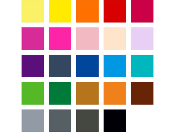 STAEDTLER pigment brush pen 371 assorted colour swatch showing 24 colour tones