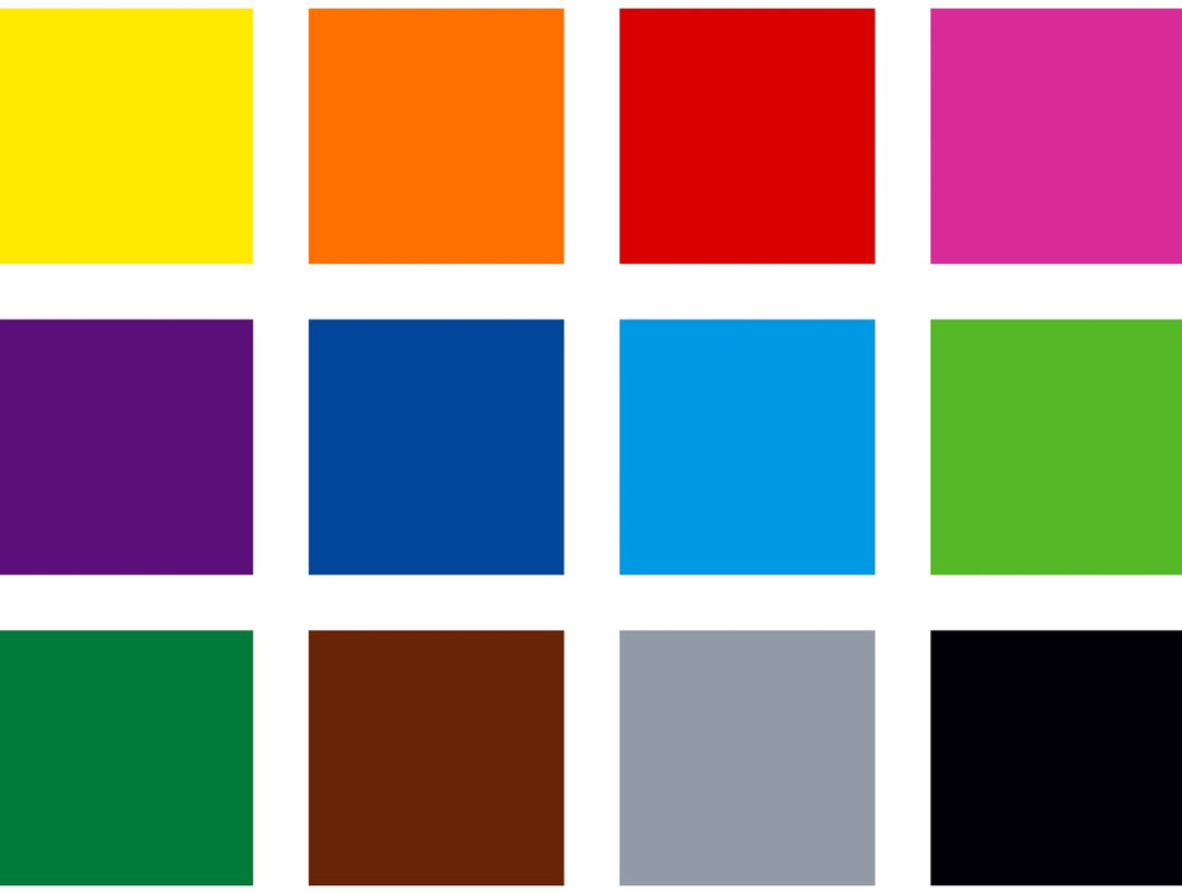 STAEDTLER pigment brush pen 371 assorted colour swatch showing 12 colour tones
