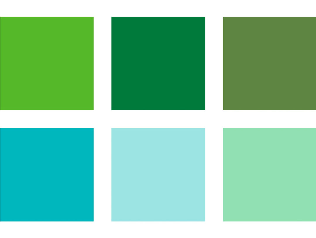 STAEDTLER Pigment Brush Pen 371 Set – Greens &amp; Turquoises (Pack of 6)