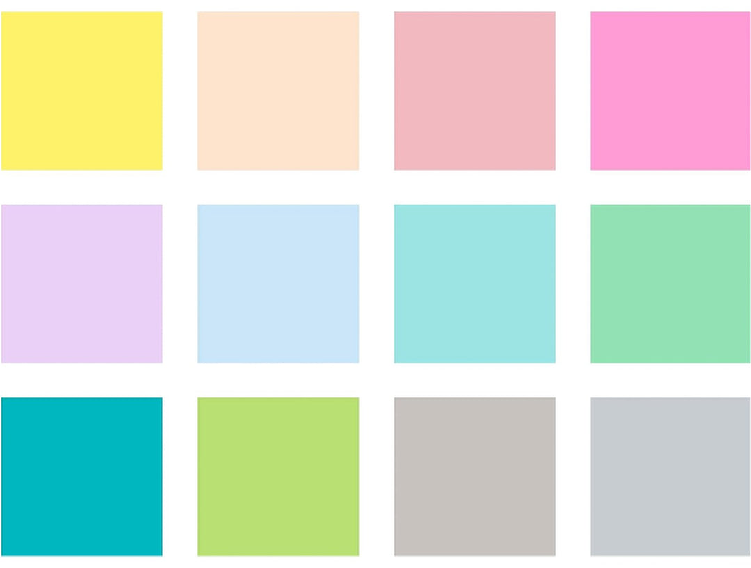 STAEDTLER pigment brush pen 371 pastel colour swatch showing 12 soft pastel tones