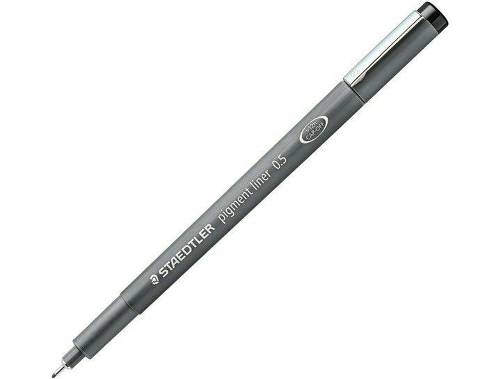 STAEDTLER pigment liner 308 black pen 0.5 with fine metal clad tip