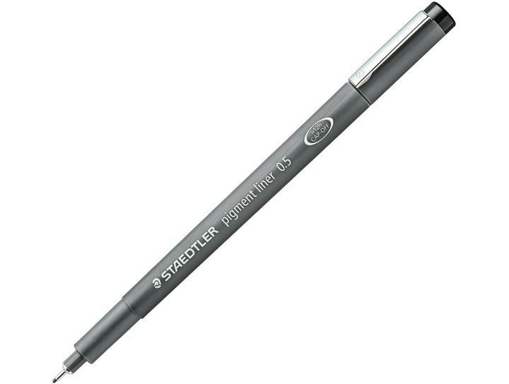 STAEDTLER pigment liner 308 black pen 0.5 with fine metal clad tip