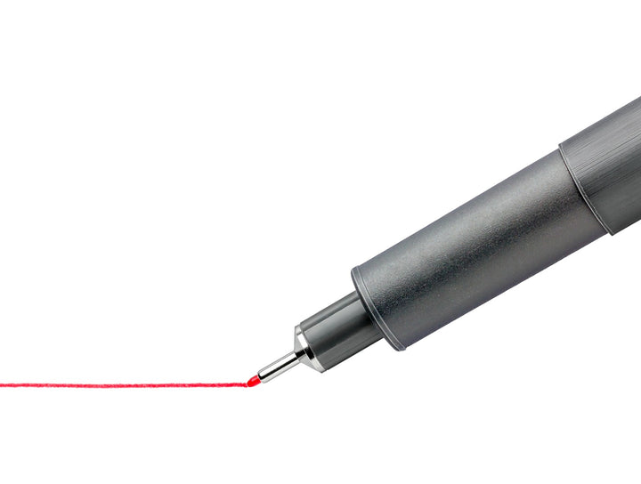 STAEDTLER pigment liner 308 tip writing smooth red fine line on paper
