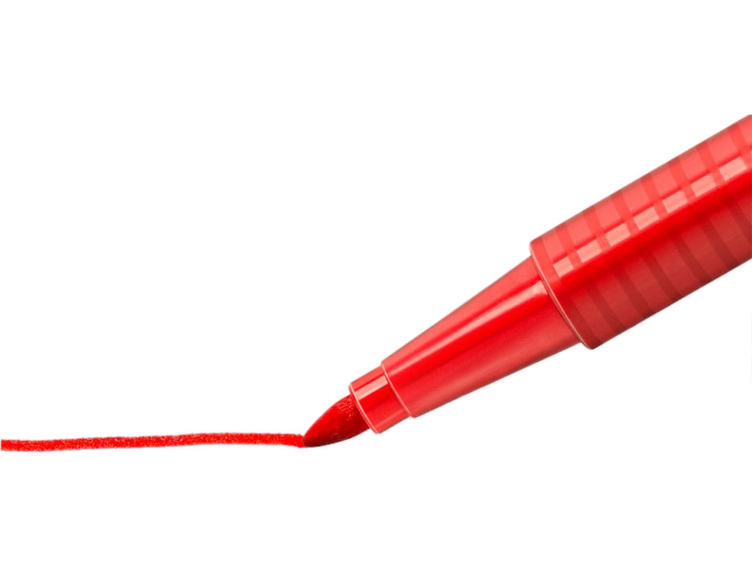 STAEDTLER Triplus Color 323 fibre-tip pen creating approx 1.0 mm red line on paper