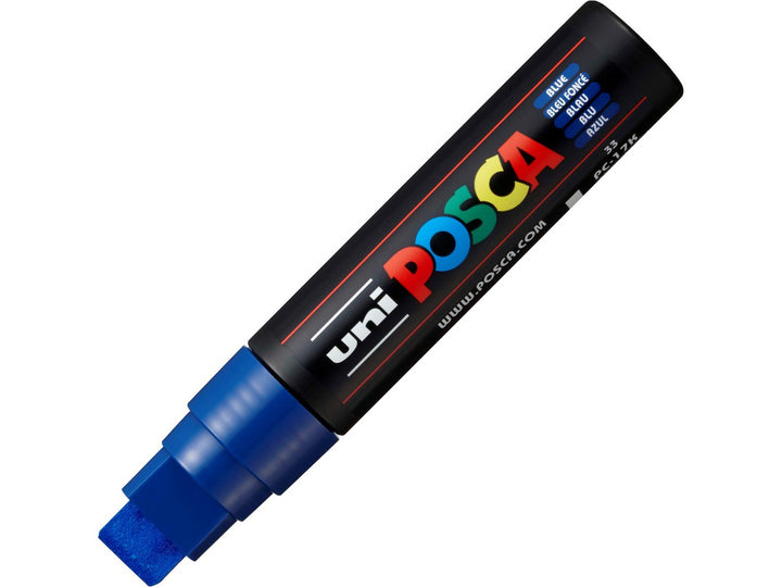 uni POSCA PC-17K Blue Extra Broad Paint Marker with 17mm chisel tip