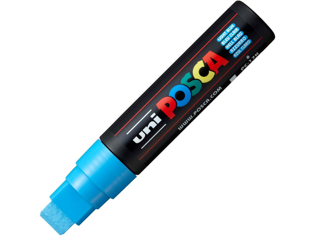 uni POSCA PC-17K Light Blue Extra Broad Paint Marker with 17mm chisel tip