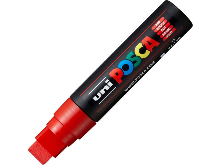 uni POSCA PC-17K Red Extra Broad Paint Marker with 17mm chisel tip