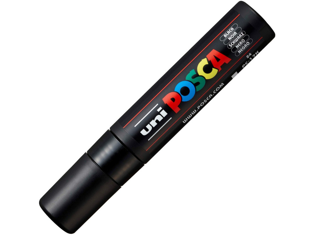 uni POSCA PC-17K Black Extra Broad 17mm Paint Marker with cap fitted