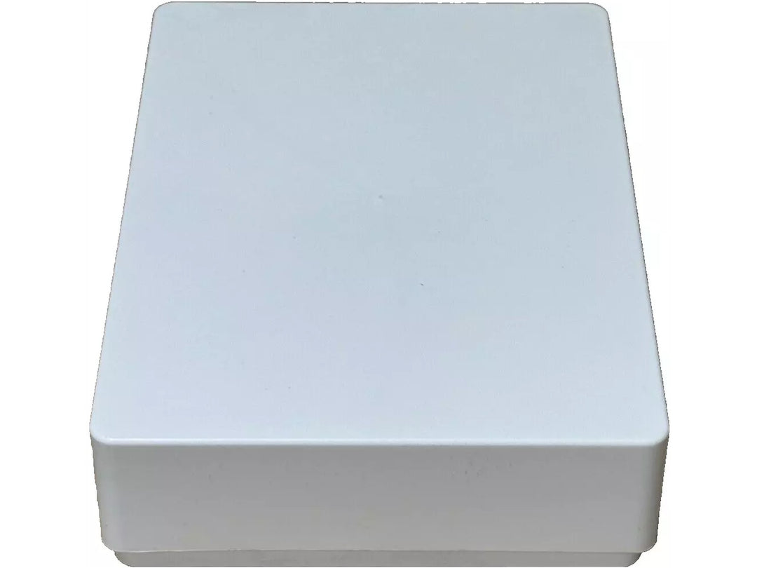 Closed white storage box supplied with the uni POSCA PC-1M Extra Fine Paint Markers Set of 28, providing protective storage and organisation for the assorted 0.7mm water-based pigment paint markers included in the exclusive Dr Pen collection.