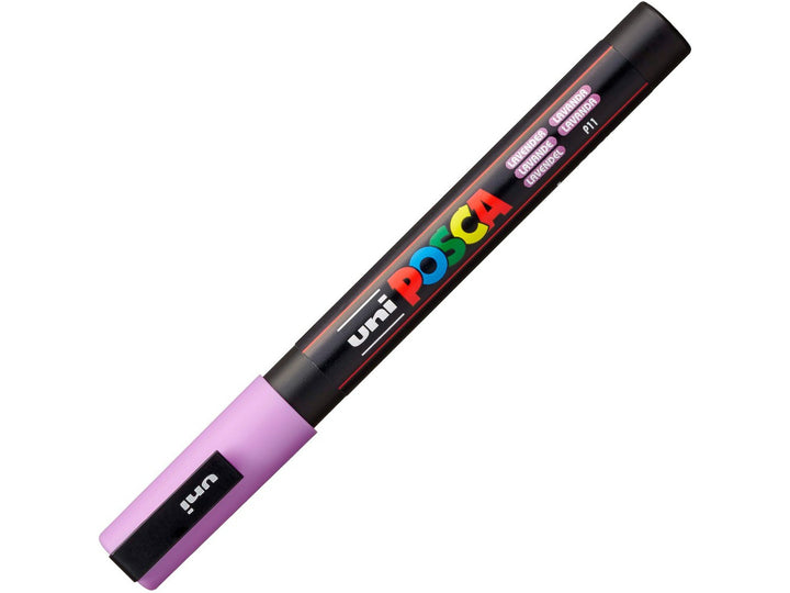 uni POSCA PC-3M Fine Lavender Paint Marker with cap fitted
